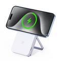 Stazione di ricarica wireless magnetica 3 in 1 Duzzona W19 da 15W - Compatibile con MagSafe - Bianca
