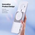 Stazione di ricarica wireless magnetica 3 in 1 Duzzona W19 da 15W - Compatibile con MagSafe - Bianca
