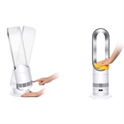 Dyson Hot+Cool HF1: termoventilatore e ventilatore rinfrescante Rapid React - Bianco / Argento