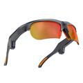 Occhiali smart E08 AI Sports con comando vocale - Nero / Arancione