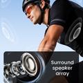 Occhiali smart E08 AI Sports con comando vocale - Nero / Arancione
