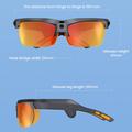 Occhiali smart E08 AI Sports con comando vocale - Nero / Arancione