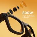 Occhiali intelligenti E09C con IA, fotocamera da 8MP e riconoscimento degli oggetti - Nero