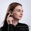 Cuffie wireless E12 AI Smart a conduzione ossea con fotocamera - Nero