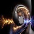 Cuffie wireless E12 AI Smart a conduzione ossea con fotocamera - Nero