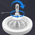Lampada con ventilatore da soffitto E27 con telecomando - Arancione