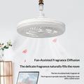 Lampada con ventilatore da soffitto E27 con telecomando - Bianca
