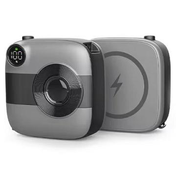 E49B Mini Banca di alimentazione magnetica senza fili da 10000mAh - 20W - Nero / Grigio
