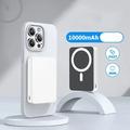 Power bank magnetico E61B da 10000mAh con ricarica rapida USB-C da 20W - Bianco