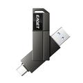 Chiavetta USB 2-in-1 EAGET CF33 USB 3.2 Tipo A/USB-C – 128 GB - Nera