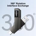Chiavetta USB 2-in-1 EAGET CF33 USB 3.2 Tipo A/USB-C – 128 GB - Nera