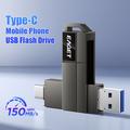Chiavetta USB 2-in-1 EAGET CF33 USB 3.2 Tipo A/USB-C – 128 GB - Nera
