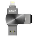 Chiavetta USB EAGET I66 Lightning/USB 3.2 per iPhone, iPad, Mac – 64GB - Nera