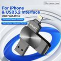 Chiavetta USB EAGET I66 Lightning/USB 3.2 per iPhone, iPad, Mac – 64GB - Nera