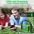 EGR-168-WB Radio di emergenza a manovella solare con banca di alimentazione da 10000mAh - verde