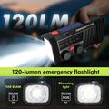 Radio di emergenza a energia solare EM06 con power bank da 2000mAh, torcia e allarme SOS