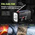 Radio di emergenza a energia solare EM06 con power bank da 2000mAh, torcia e allarme SOS