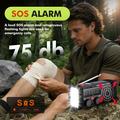 Radio di emergenza a energia solare EM06 con power bank da 2000mAh, torcia e allarme SOS