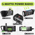 Radio di emergenza a energia solare EM06 con power bank da 2000mAh, torcia e allarme SOS