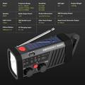 Radio di emergenza a energia solare EM06 con power bank da 2000mAh, torcia e allarme SOS