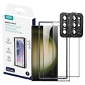 Vetro Temperato e Protezione per Obiettivo della Fotocamera ESR Screen Shield per Samsung Galaxy S23 Ultra 5G - 2 Pezzi.