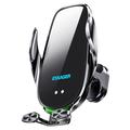 ESSAGER 15W Smart Car Wireless Charger Supporto per telefono del veicolo Supporto per telefono della presa d'aria con luce ambientale