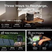 Stazione di ricarica portatile EcoFlow Trail 300 - 90000mAh, 300W - Nero