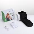Massaggiatore elettrico riscaldato per piedi e caviglie con compressione ad airbag - Nero