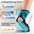 Massaggiatore elettrico riscaldato per piedi e caviglie con compressione ad airbag - Nero