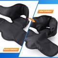 Massaggiatore elettrico riscaldato per piedi e caviglie con compressione ad airbag - Nero