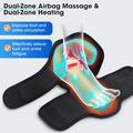 Massaggiatore elettrico riscaldato per piedi e caviglie con compressione ad airbag - Nero