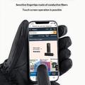 Guanti touchscreen riscaldati elettricamente con 2 batterie da 5000mAh - Nero
