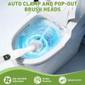 Spazzola elettrica per WC con display a LED - Bianca