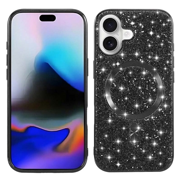 Custodia per iPhone 17 placcata con glitter - Compatibile con MagSafe