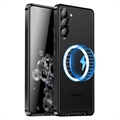 Custodia Ibrida Magnetica Elettroplaccata per Samsung Galaxy S23 5G - Nera