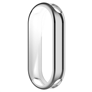 Custodia in TPU Elettroplaccata per Xiaomi Smart Band 10 - Color Argento