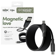 Empower by PanzerGlass USB-C magnetico - 240W, 1.5m - Nero