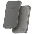 Empower by PanzerGlass Power Bank magnetico wireless - 5000mAh compatibile con Qi2 e MagSafe - Titanio