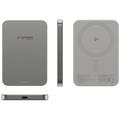 Empower by PanzerGlass Power Bank magnetico wireless - 5000mAh compatibile con Qi2 e MagSafe - Titanio
