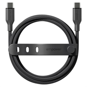 Cavo USB-C Empower by PanzerGlass Racing - 60W, 2m - Nero