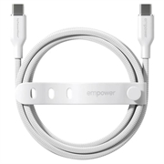 Cavo USB-C Empower by PanzerGlass Racing - 60W, 2m - Bianco