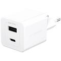 Empower by PanzerGlass Turbo 35W GaN Fast Charger - USB-C, USB-A - Bianco
