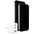 Empower by PanzerGlass Turbo 70W GaN Fast Charger - 2x USB-C, USB-A - Bianco