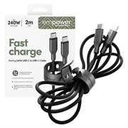 Cavo USB-C Empower by PanzerGlass - 240W, 2m