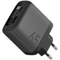 Caricabatterie da parete Energea Ampcharge Arc 65 GaN con cavo USB-C retrattile - Canna di Fucile