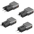 Adattatore TravelGo 35 di Energea - US, UK, AU, EU, PD 35W - Canna di Fucile