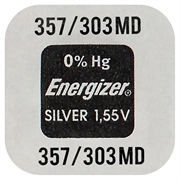 Pila per orologi Energizer 357/303 all\'ossido d\'argento da 1.55V