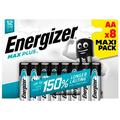 Pile alcaline Energizer Max Plus LR6/AA - 8 pezzi.