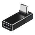Adattatore USB-C a 90 gradi Enkay ENK-AT133 con supporto 4K - 40Gbps/240W - Nero