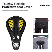 Enlee EN-330 Coprisella per bicicletta resistente all\'acqua con imbottitura in silicone - Giallo / Nero / Bianco
